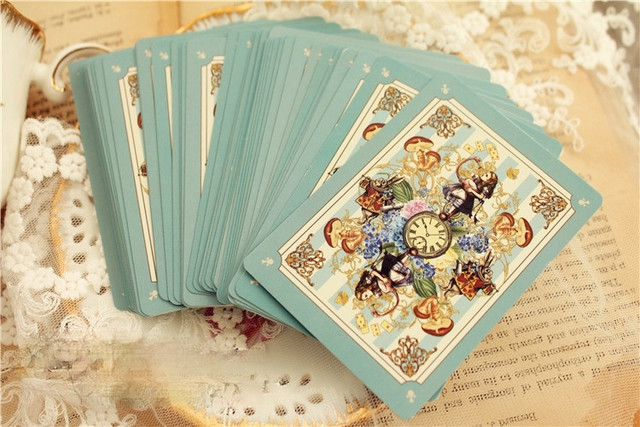 Alta qualidade alice no país das maravilhas jogando cartas poker jogo de  cartas jogos de tabuleiro para adulto família criança festa jogos vintage  brinquedo presente - AliExpress